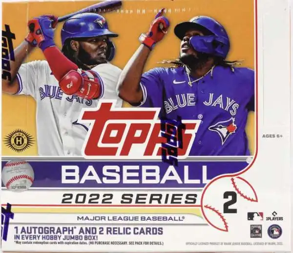 MLB Topps 2022 Series 2 Baseball Trading Card HOBBY JUMBO Box [10 Packs]