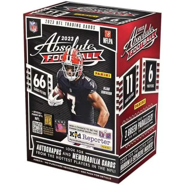 NFL 2023 Absolute Football Trading Card MEGA Box 6 Packs, 1 Autograph ...