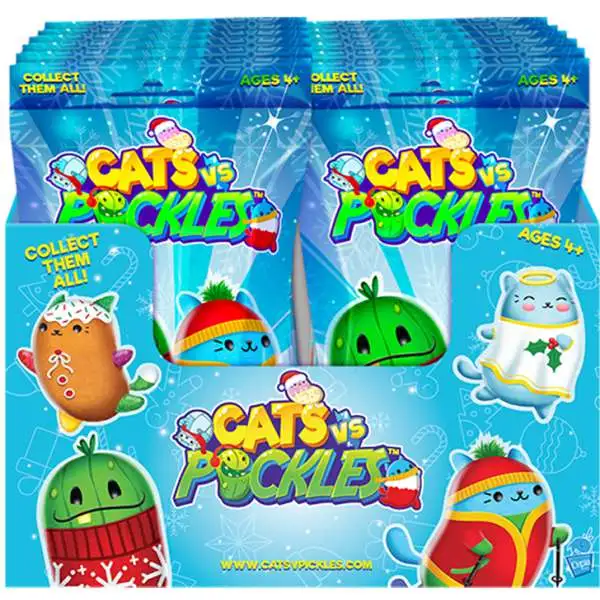 2023 Holiday Plush Cats Vs. Pickles 4-Inch Mystery Box [12 Packs]