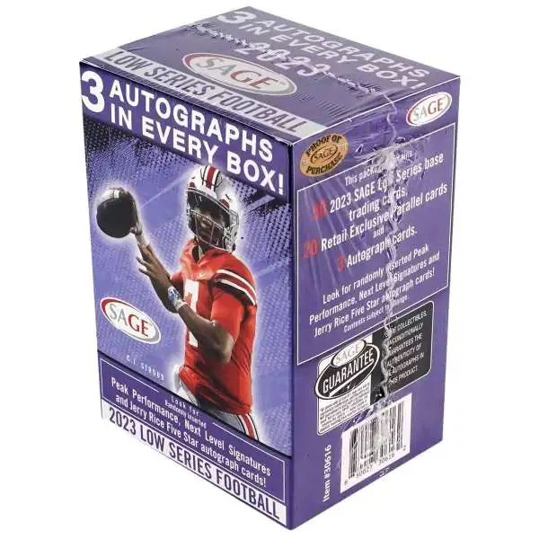 NFL 2023 Hit Premier Draft Football Complete Series Trading Card MEGA Box  10 Packs, 6 Autographs Sage Collectibles - ToyWiz