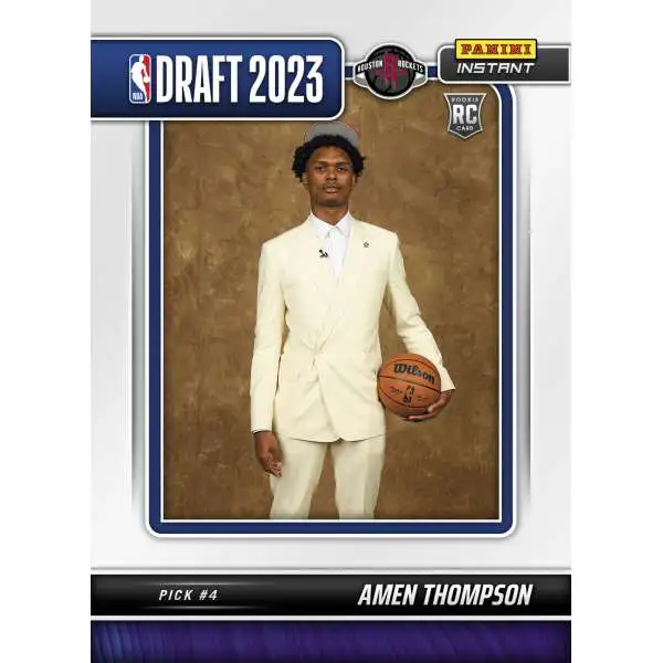 NBA Houston Rockets 2023-24 Instant Draft Night Basketball Amen Thompson Exclusive #4 [Rookie, Pick #4]