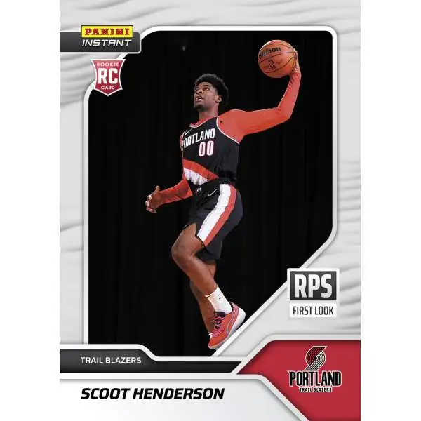 NBA Portland Trail Blazers 2023-24 Instant RPS First Look Basketball Scoot Henderson RPS-3 [Rookie]