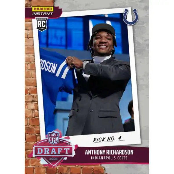 NFL Indianapolis Colts 2023 Instant Draft Night Football Anthony Richardson DN4 [Rookie Card]