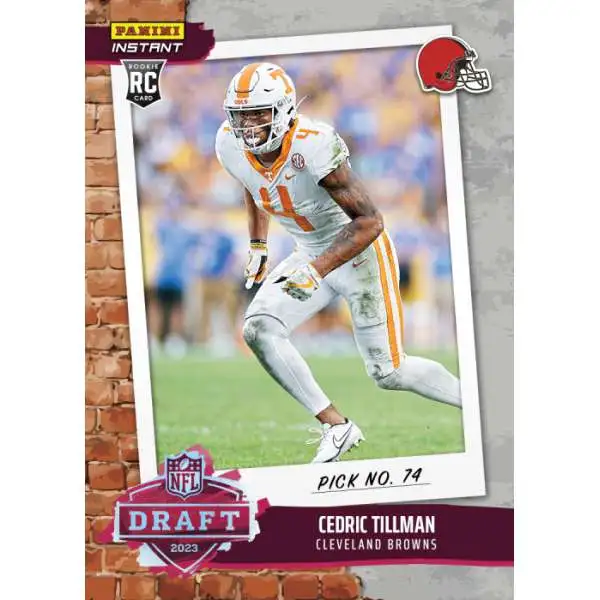 NFL Cleveland Browns 2023 Instant Draft Night Football Cedric Tillman DN26 [Rookie Card]