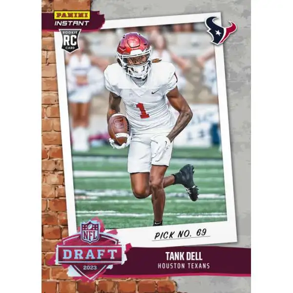 NFL Houston Texans 2023 Instant Draft Night Football Nathaniel "Tank" Dell DN28 [Rookie Card]