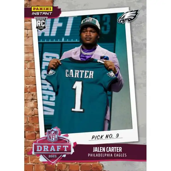 NFL Philadelphia Eagles 2023 Instant Draft Night Football Jalen Carter DN29 [Rookie Card]