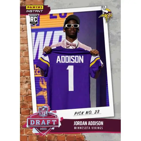 NFL Minnesota Vikings 2023 Instant Draft Night Football Jordan Addison DN9 [Rookie Card]