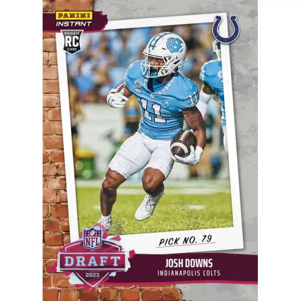 NFL Indianapolis Colts 2023 Instant Draft Night Football Josh Downs DN11 [Rookie Card]