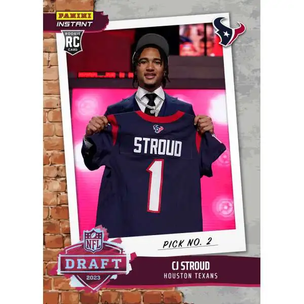 NFL Houston Texans 2023 Instant Draft Night Football CJ Stroud DN2 [Rookie Card]