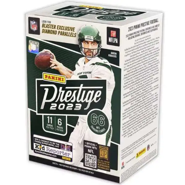 NFL Panini 2023 Prestige Football Trading Card BLASTER Box [6 Packs, Diamond Parallels]