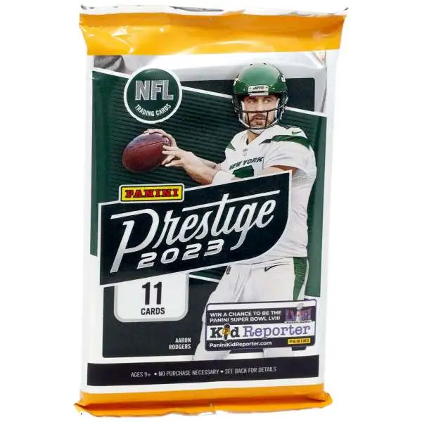 NFL Panini 2023 Prestige Football Trading Card BLASTER Pack [11 Cards, Diamond Parallels]