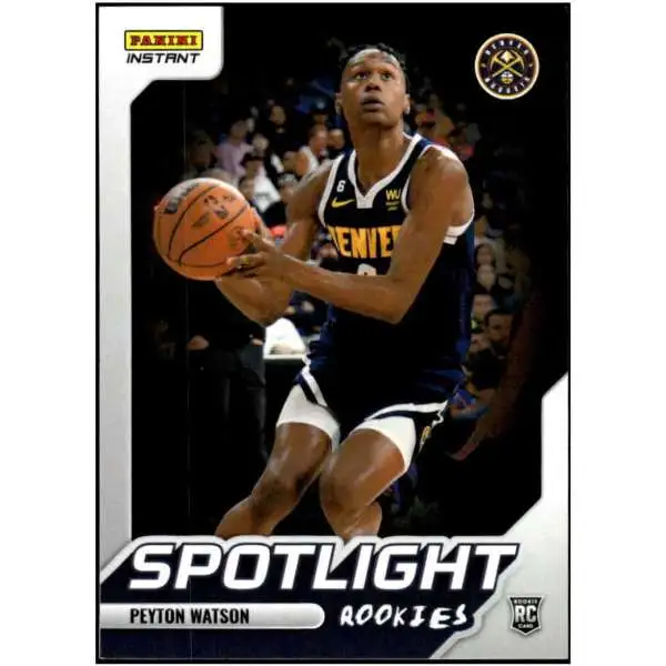 NBA 2022-23 Instant Spotlight Basketball Peyton Watson #30 [Rookie]