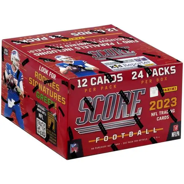 NFL Panini 2023 Score Football Trading Card RETAIL Box [24 Packs]