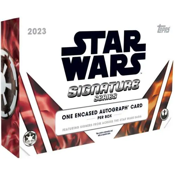 Star Wars Topps 2023 Signature Series Trading Card HOBBY Box [1 Encased Autograph]