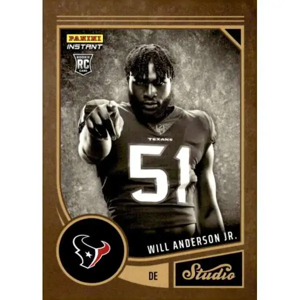 NFL 2023 Instant Studio Football Will Anderson Jr. #29 [Rookie]