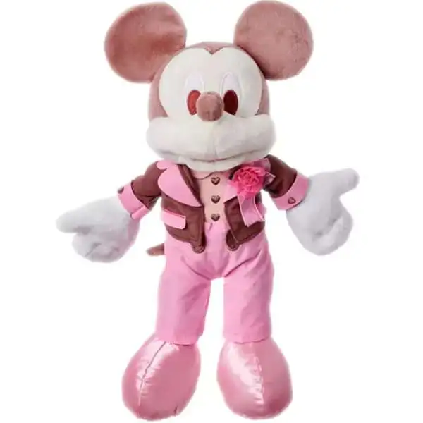 Disney 2023 Valentine's Day Mickey Mouse 11-Inch Plush ["Chocolate" & Pink Tuxedo]
