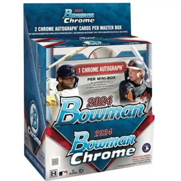 MLB Bowman 2024 Chrome Baseball Trading Cards HOBBY Box [2 MINI Boxes]