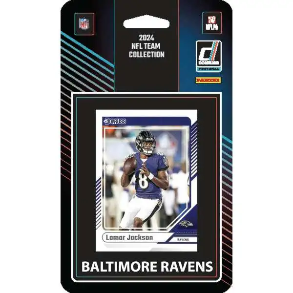 NFL Baltimore Ravens 2024 Donruss Football Trading Card Team Set