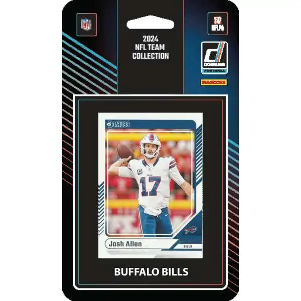 NFL 2024 Donruss Football Buffalo Bills Trading Card Team Set