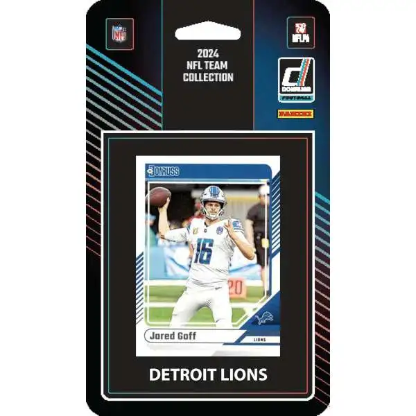 NFL Detroit Lions 2024 Donruss Football Trading Card Team Set