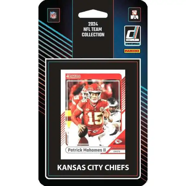 NFL Kansas City Chiefs 2024 Donruss Football Trading Card Team Set