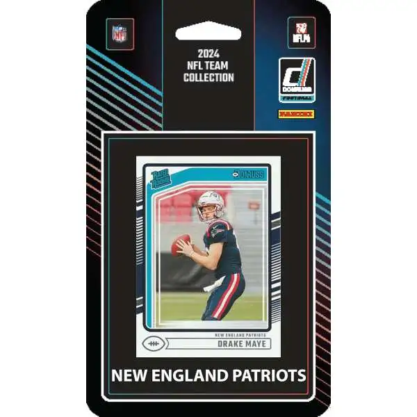 NFL 2024 Donruss Football New England Patriots Trading Card Team Set [12 Cards, Drake Maye Rated Rookie!]