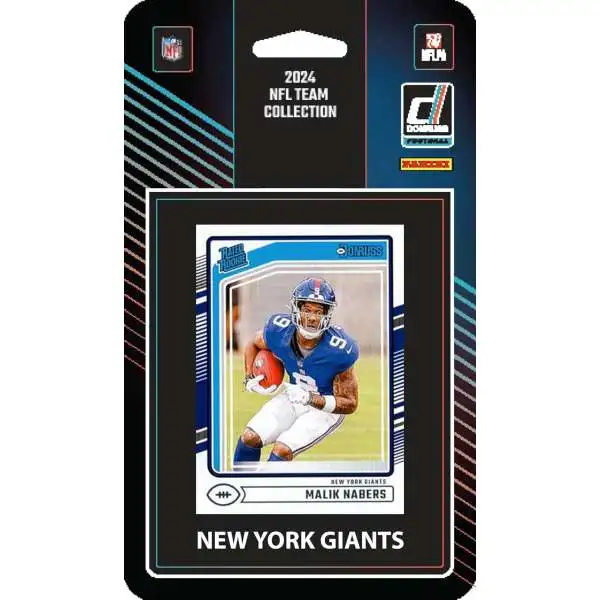 NFL New York Giants 2024 Donruss Football Trading Card Team Set