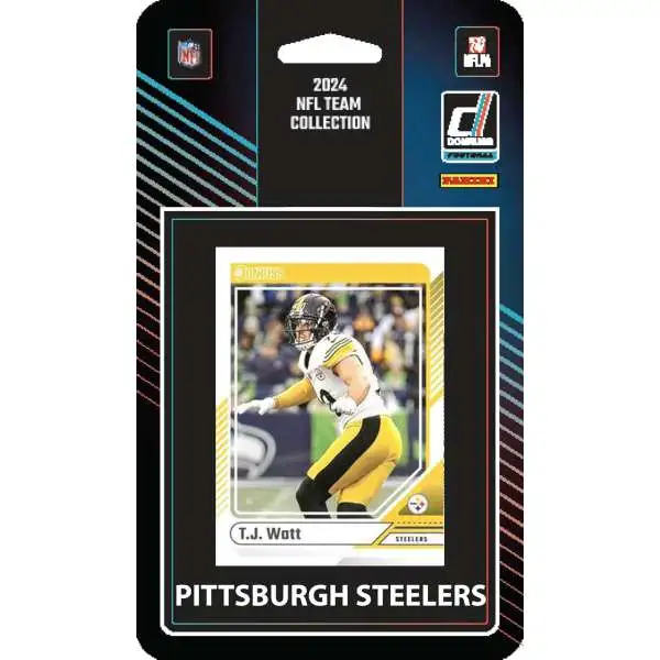 NFL Pittsburgh Steelers 2024 Donruss Football Trading Card Team Set