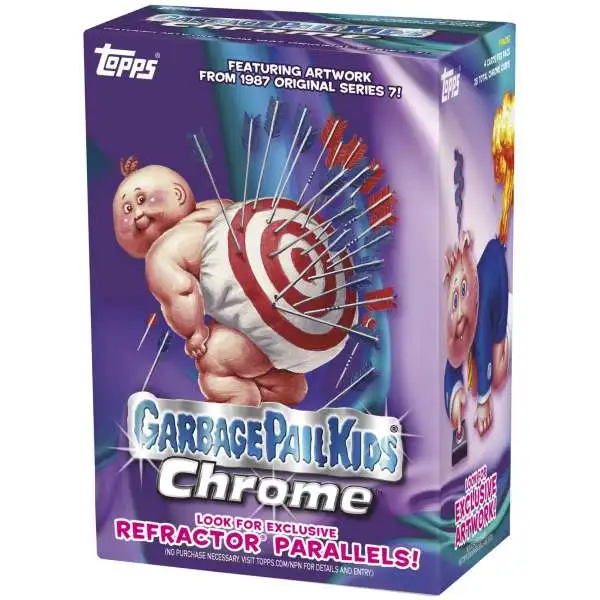 Garbage Pail Kids Topps 2024 Chrome (1987 Original Series 7) Trading Card BLASTER Box [7 Packs]