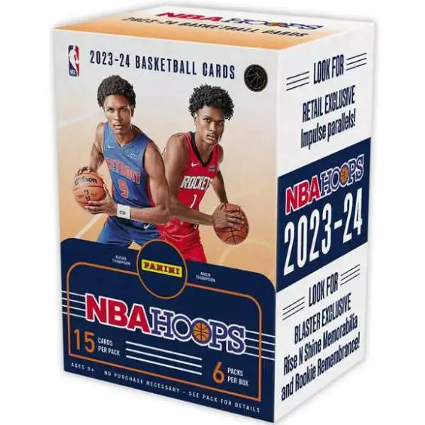 NBA Panini 2023-24 Hoops Basketball Trading Card BLASTER Box [6 Packs]