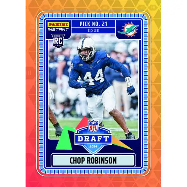NFL 2024 Instant Draft Night Football Chop Robinson NFLDN-17 [Rookie]