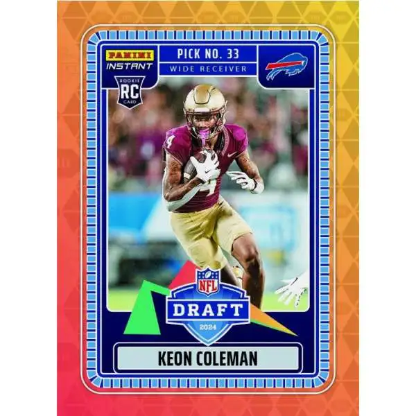 NFL Buffalo Bills 2024 Instant Draft Night Football Keon Coleman NFLDN-19 [Rookie]