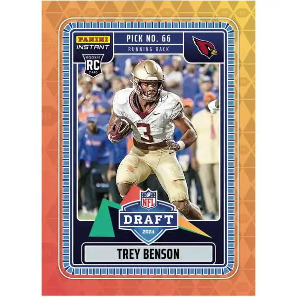 NFL 2024 Instant Draft Night Football Trey Benson NFLDN-28 [Rookie]