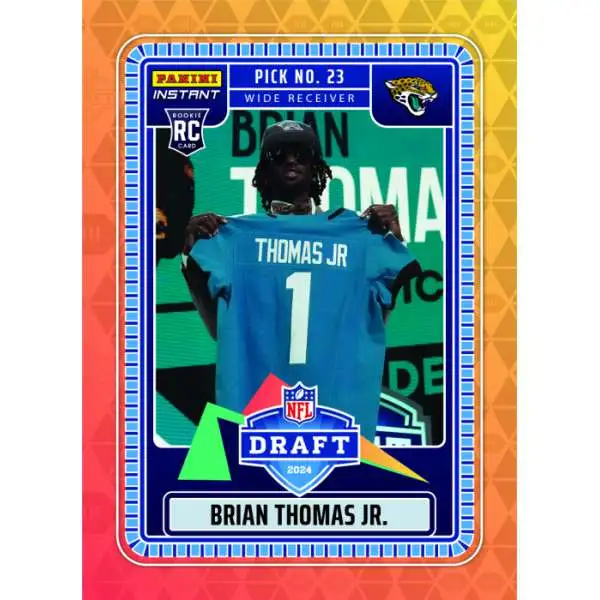 NFL 2024 Instant Draft Night Football Brian Thomas Jr. NFLDN-8 [Rookie]