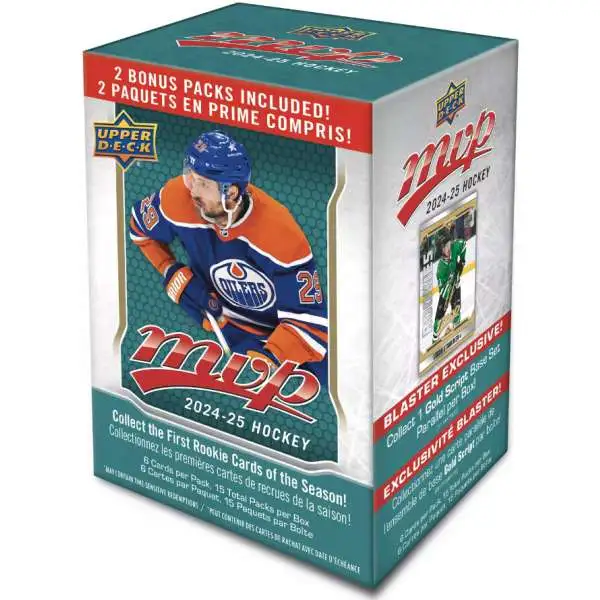 NHL Upper Deck 2024-25 MVP Hockey Trading Card Blaster Box [15 Packs]