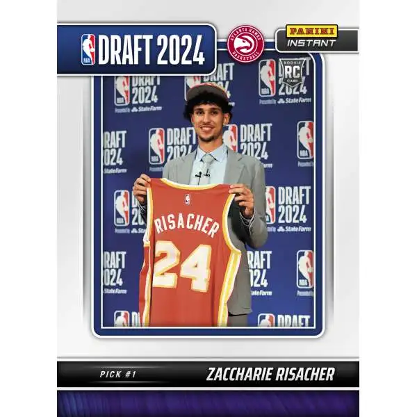 NBA Atlanta Hawks 2024-25 Instant Draft Night Basketball Zaccharie Risacher DN-2 [Rookie, Pick #1]