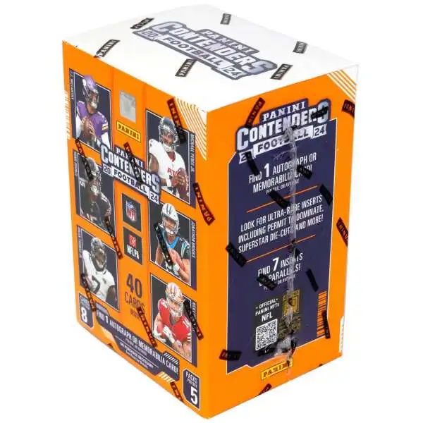 NFL Panini 2024 Contenders Football Trading Card BLASTER Box [5 Packs, 8 Cards Per Pack]