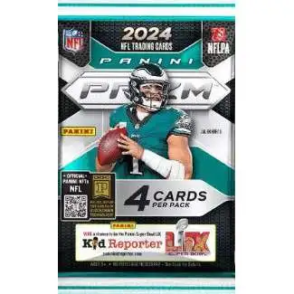 NFL Panini 2024 Prizm Football Trading Card BLASTER Pack [4 Cards]