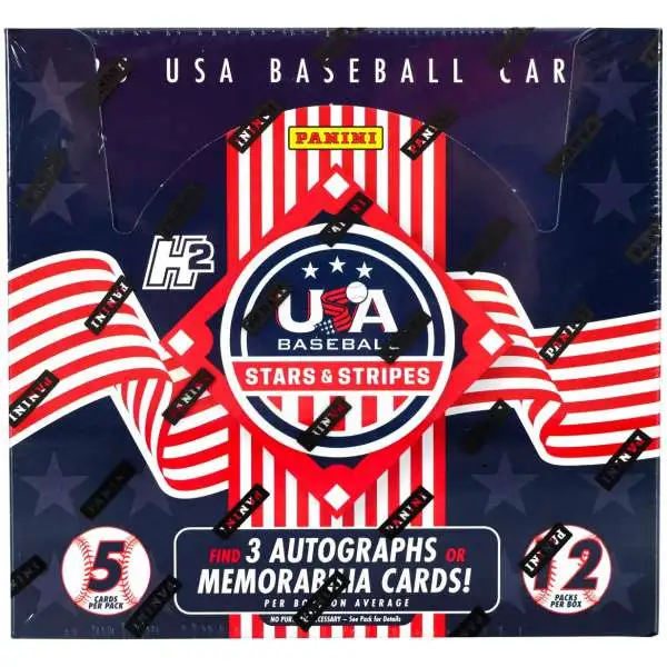 MLB Panini USA Baseball Stars & Stripes Trading Car H2 Box [12 Packs]