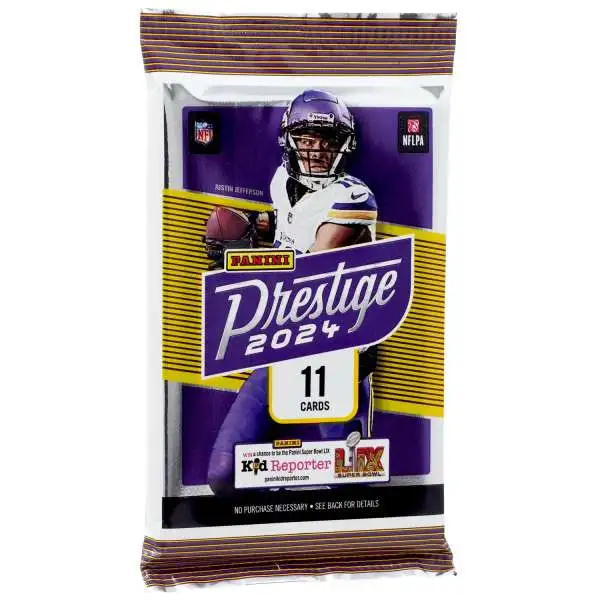 NFL Panini 2024 Prestige Football Trading Card BLASTER Pack [11 Cards]
