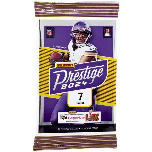 NFL Panini 2024 Prestige Football Trading Card MEGA Box Pack [7 Cards]
