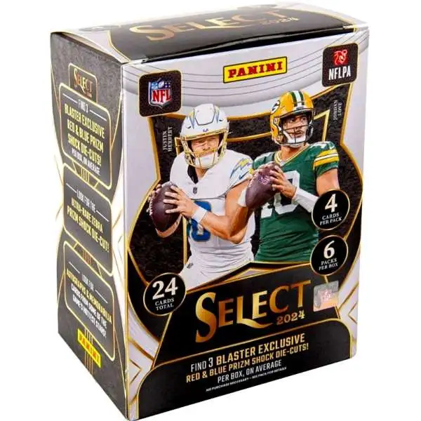NFL Panini 2024 Select Football Trading Card BLASTER Box [6 Packs]