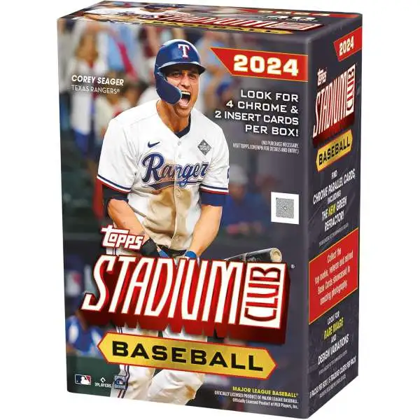 MLB Topps 2024 Stadium Club Baseball Trading Card BLASTER Box [7 Packs + 1 Extra]