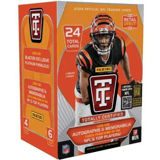 NFL Panini 2024 Totally Certified Football Trading Card BLASTER Box [6 Packs]