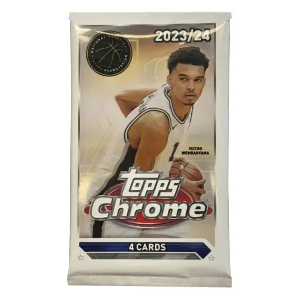 NBA Topps 2023-24 Chrome Basketball Trading Card BLASTER Pack [4 Cards]