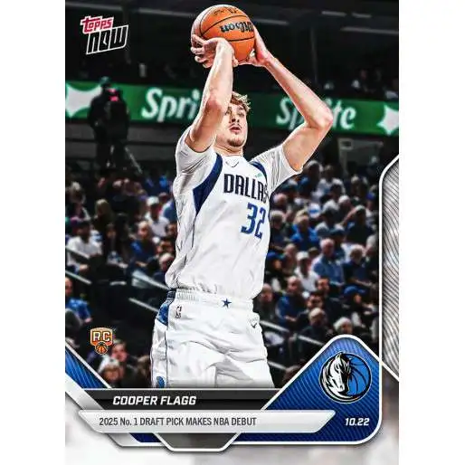 NBA Dallas Mavericks 2025-26 NOW Basketball Cooper Flagg #6 [Rookie]