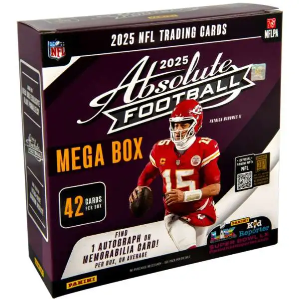 NFL Panini 2025 Absolute Football Trading Card MEGA Box [6 Packs]