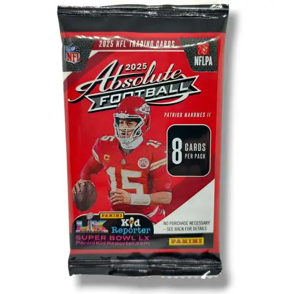 NFL Panini 2025 Absolute Football Trading Card RETAIL Pack [8 Cards]