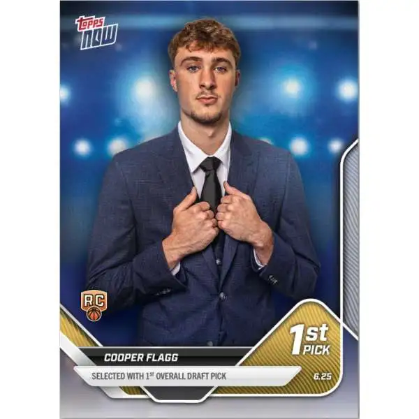 NBA Dallas Mavericks 2025 NOW Basketball Cooper Flagg D1 [Rookie Card, 1st Overall Draft Pick]