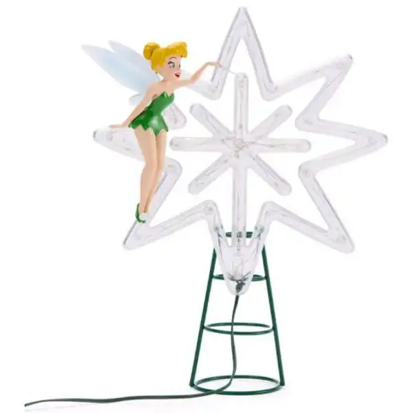 Disney Peter Pan 2025 Holiday Tinker Bell Exclusive Light Up Christmas Tree Topper